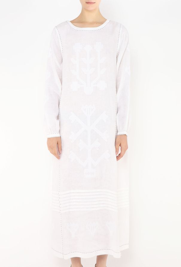 Vita Kin Embroidered Linen Kaftan - 2