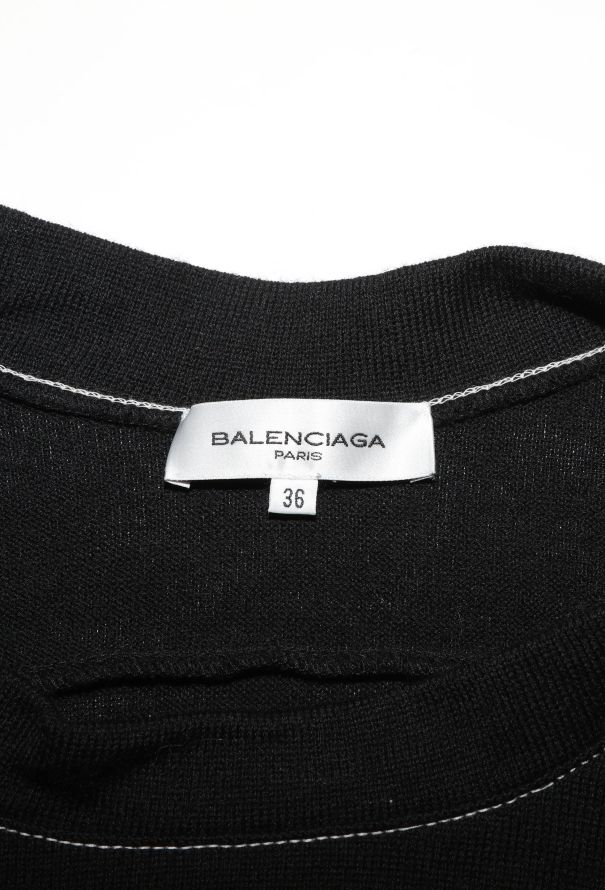 Balenciaga 2003 Asymmetrical Knit Cubist Top - 7