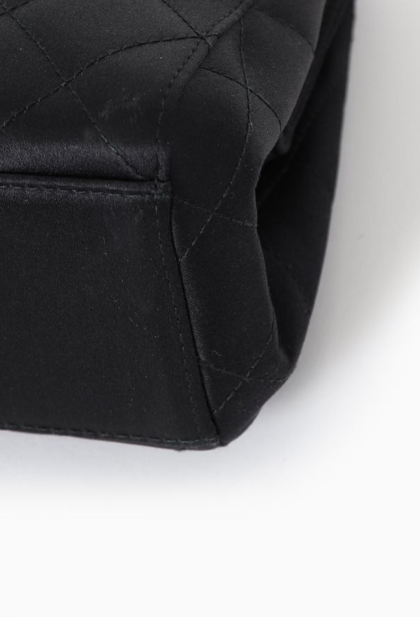 Chanel '90s Mini Satin Quilted Shoulder Bag - 7