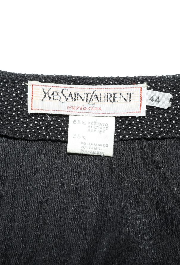 Saint Laurent Vintage Studded Draped Blouse - 5