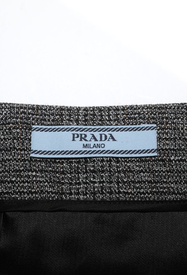 Prada F/W 2024 Tweed Overskirt Set - 7
