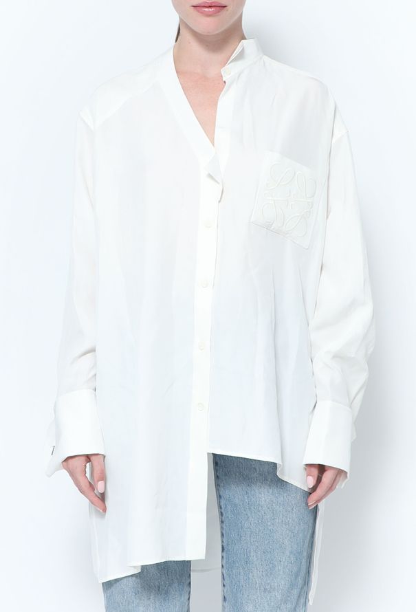 Loewe 2020 Asymmetrical Cotton Tunic - 1