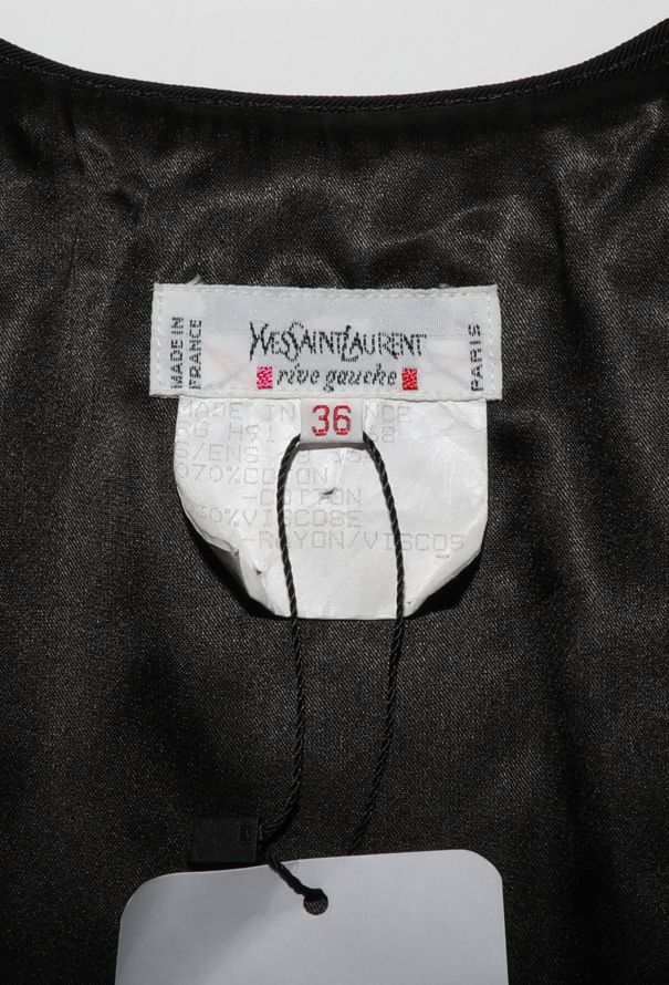 Saint Laurent F/W 1991 Embellished Velvet Vest - 6