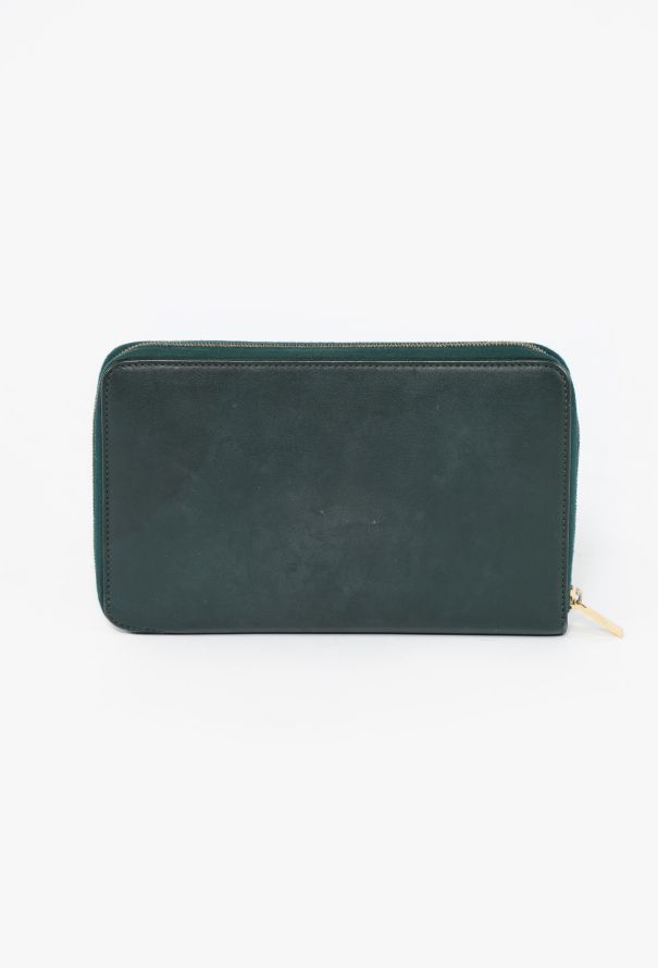 Céline Green Smooth Leather Wallet - 5