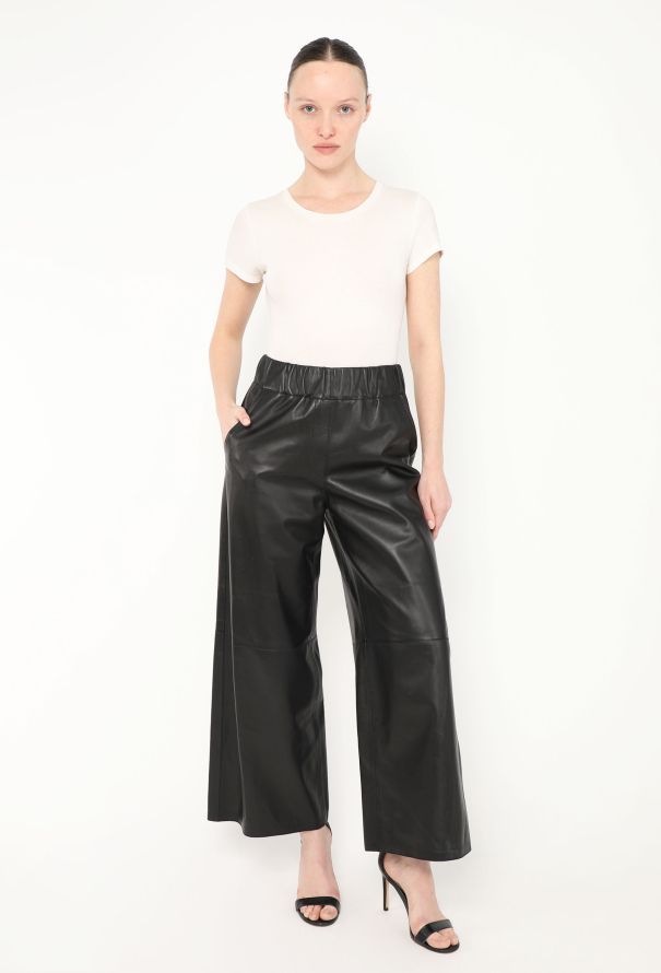 Loewe F/W 2019 Wide-Leg Lambskin Trousers - 4 Loewe F/W 2019 Wide-Leg Lambskin Trousers - 4