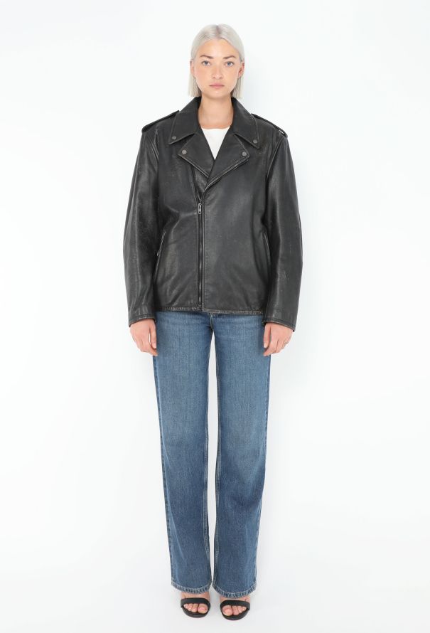 The Row 2023 Catalina Distressed Biker Jacket - 4