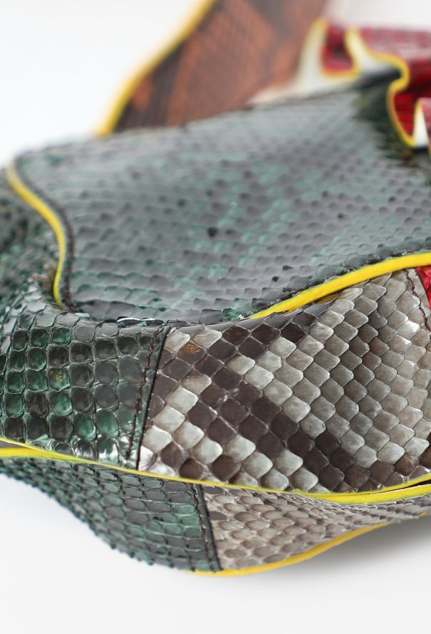 Fendi F/W 2016 Python Elaphe Waves  Baguette Bag - 11