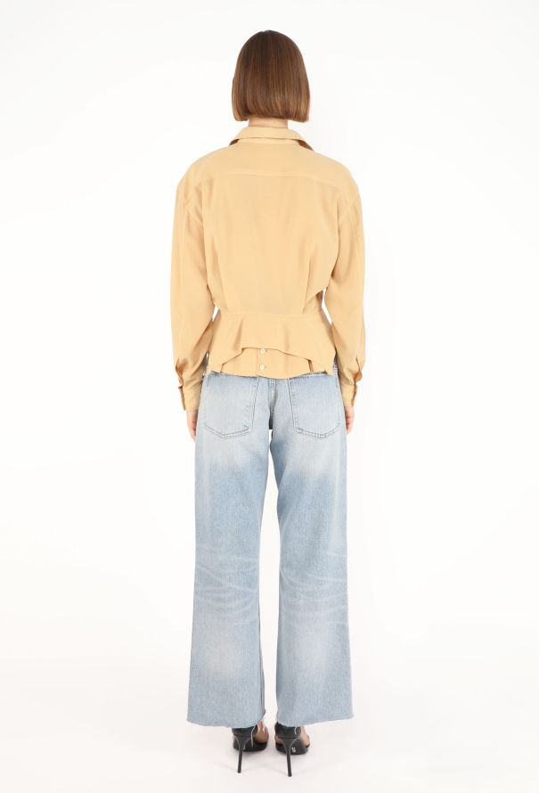 Alaïa Crêpe Peplum Top, S/S 1987 - 6