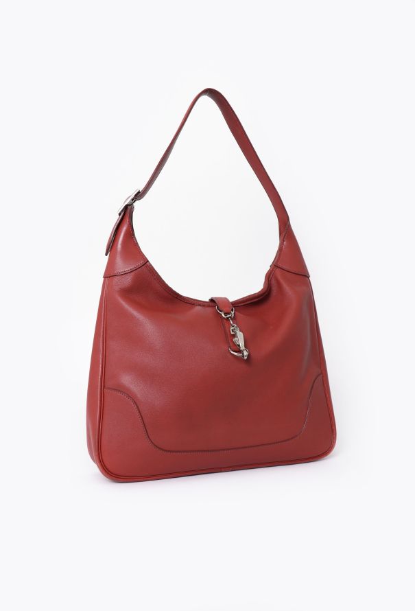 Hermès Red Swift Trim Bag - 2 Hermès Red Swift Trim Bag - 2