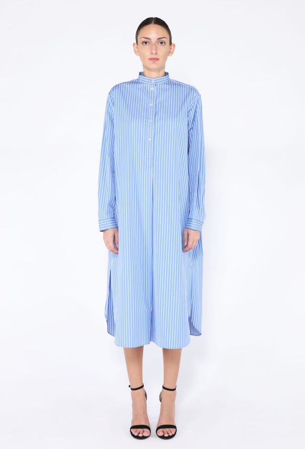 The Row Karl Striped Cotton Shirtdress - 3