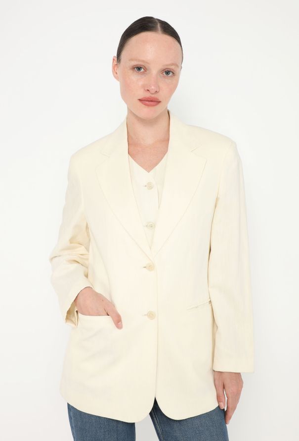 Tailored Linen Blazer Set - 1