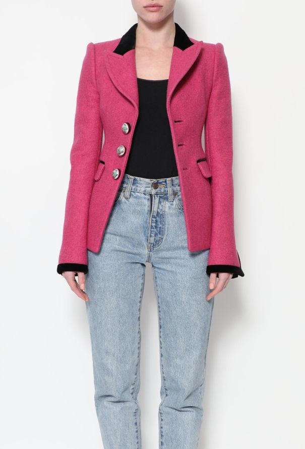 Balenciaga Pink Collegiate Blazer, F/W 2007 - 3