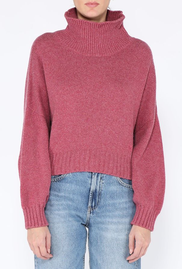 Céline Cropped Cashmere Turtleneck Sweater - 2