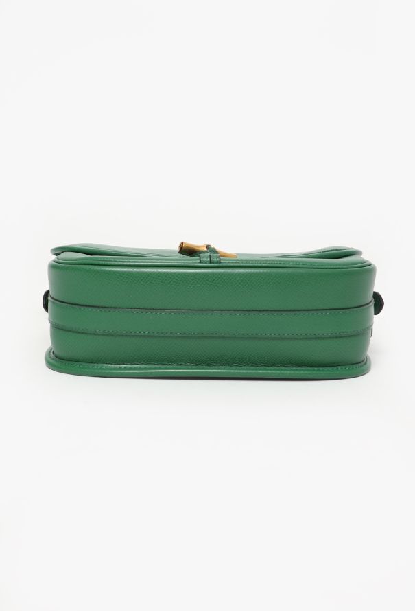Hermès Vintage Green Bamboo Duffle Bag - 6