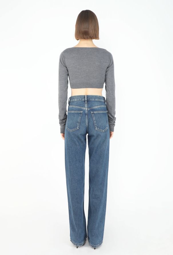 Miu Miu S/S 2025 Boatneck Cropped Pullover - 5
