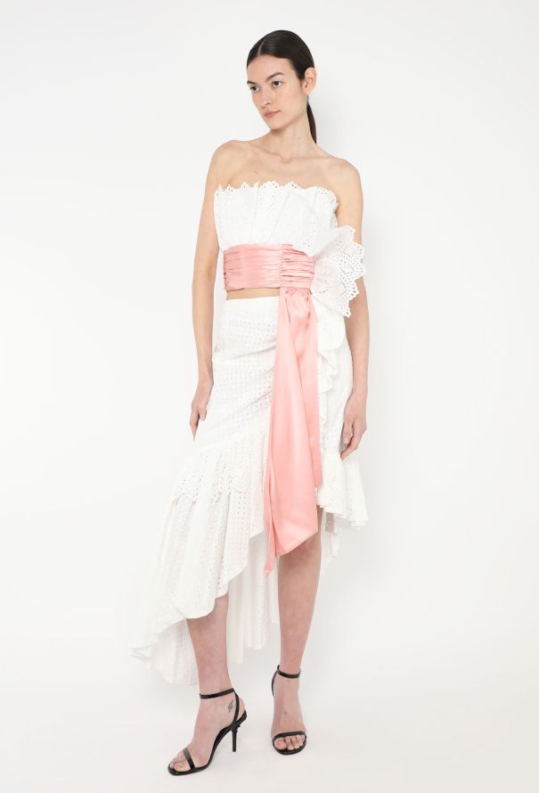 Rodarte F/W 2019 Cotton Eyelet Ensemble - 4