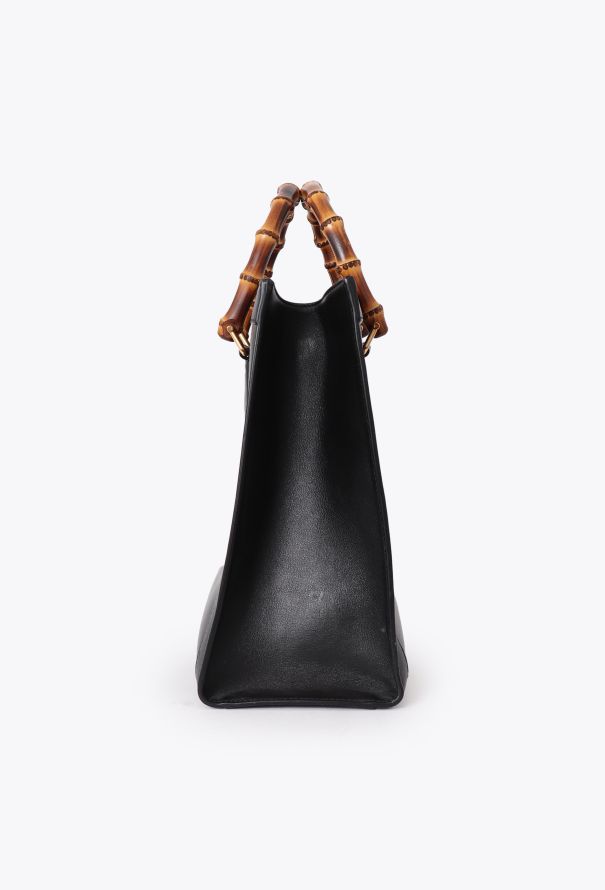 Gucci Black Diana Bamboo Tote bag - 3