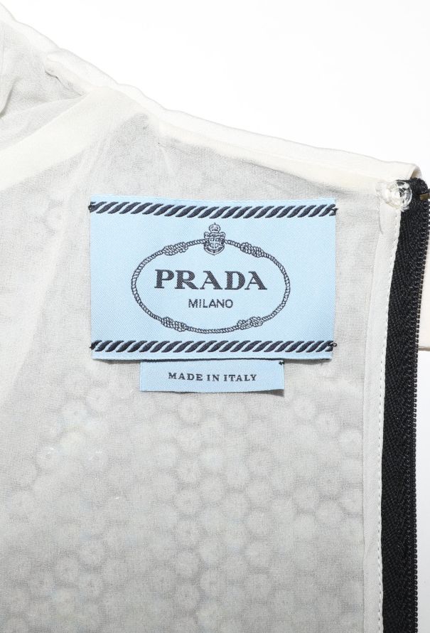 Prada Sequin Plaid Shift Dress - 5