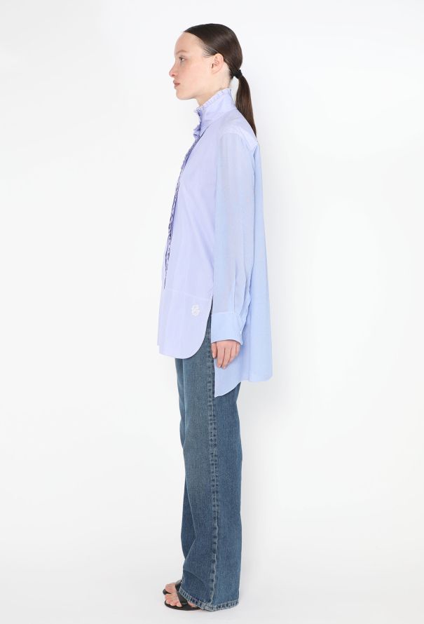 Chloé Resort 2019 Pinstripe Ruffled Tunic - 5 Chloé Resort 2019 Pinstripe Ruffled Tunic - 5