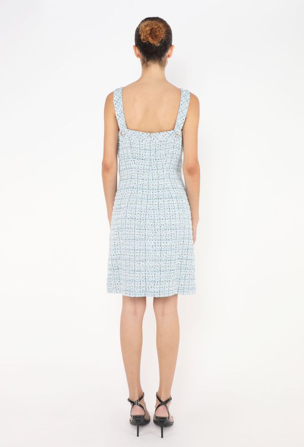 Chanel Resort 2019 'La Pausa' Tweed Belted Dress - 5 Chanel Resort 2019 'La Pausa' Tweed Belted Dress - 5