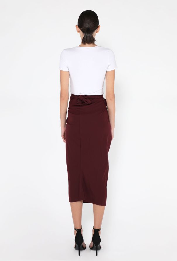 Romeo Gigli Draped Ruched Skirt, 1990s - 4