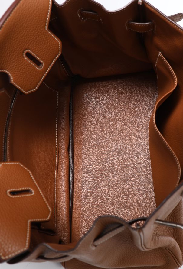 Hermès Gold Taurillon Clémence Birkin 35 - 12 Hermès Gold Taurillon Clémence Birkin 35 - 12