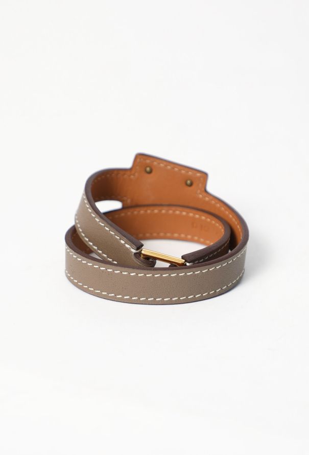 Hermès Taupe Epsom 'O'Kelly' Bracelet - 4