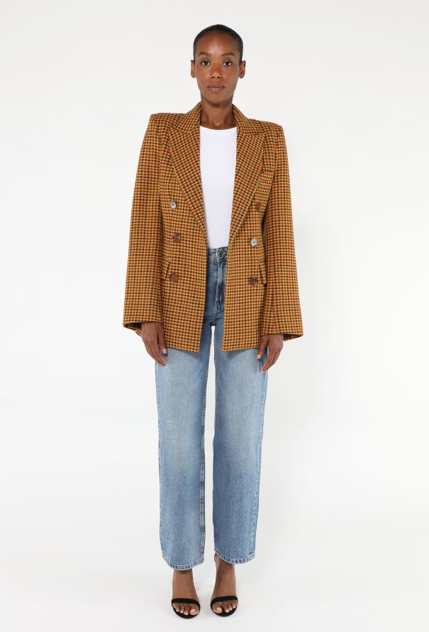 Khaite 2019 Checkered Darla Blazer - 3