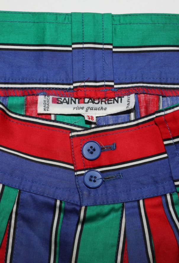 Saint Laurent Vintage Striped Bayadere Skirt - 5