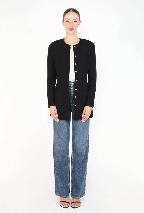 Chanel TIMELESS 1994 Tailored 'CC' Smoking Jacket - 3