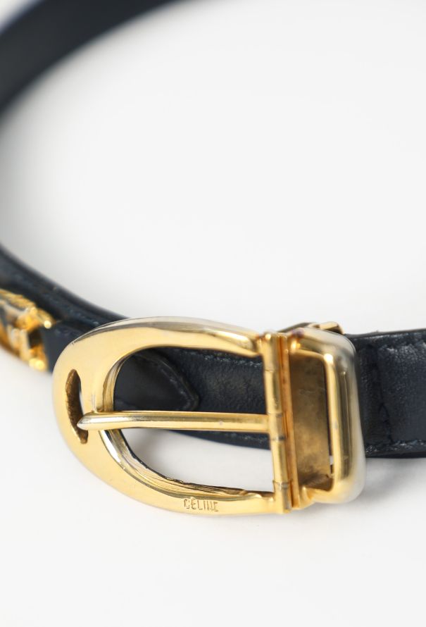 Céline '70s Horsebit Leather Belt - 6