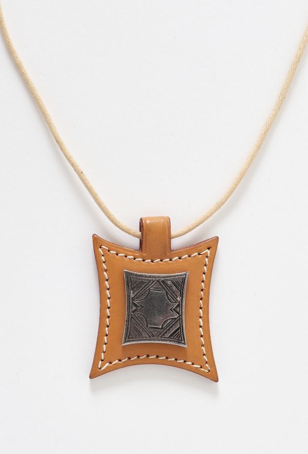 Hermès 2001 Sterling Touareg Leather Necklace - 2 Hermès 2001 Sterling Touareg Leather Necklace - 2