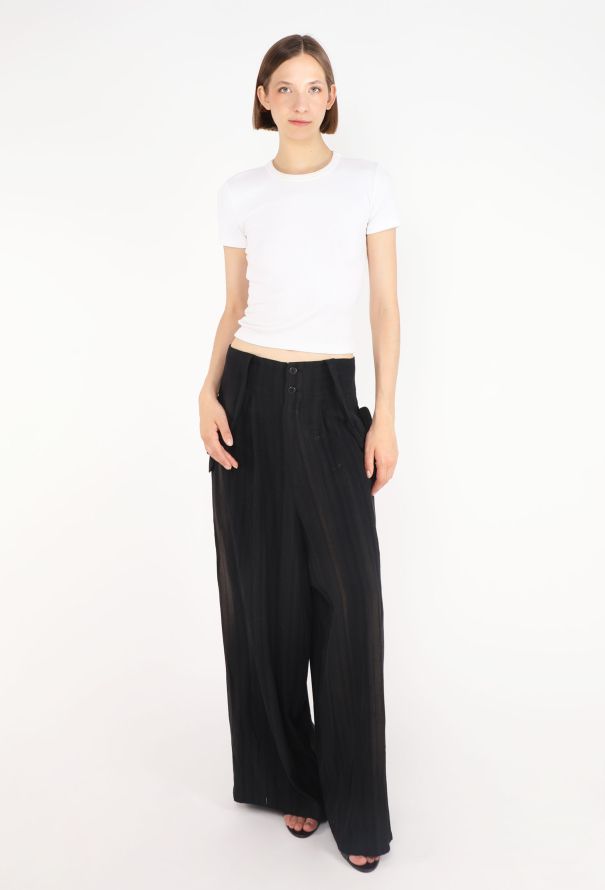 Yohji Yamamoto Y's Jacquard Overall Trousers, 1990s - 2