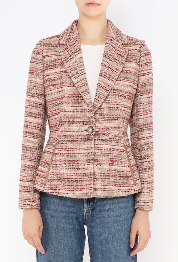 Prada F/W 2000 Tweed Cinched Blazer - 1