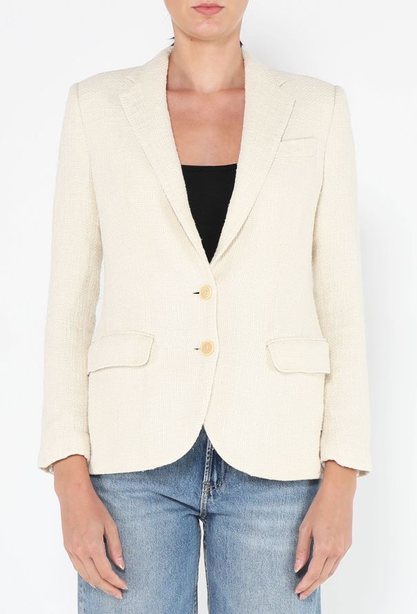 Helmut Lang Tailored Bouclé Tweed Blazer - 1