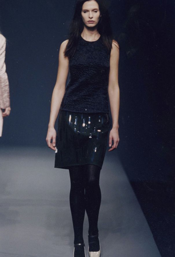 Prada Felted Appliqué Skirt, F/W 1998 - 2