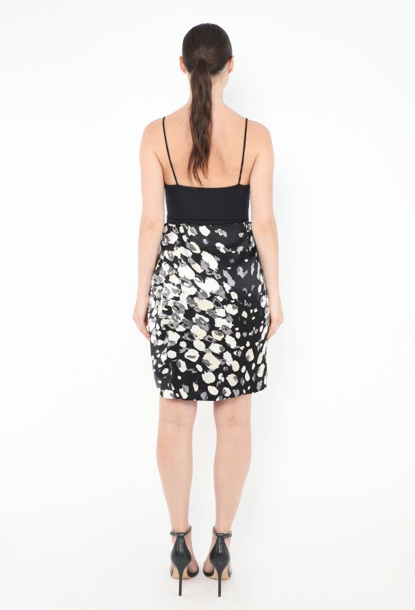 F/W 2009 Graphic Silk Wrap Skirt - Balenciaga | ReSee