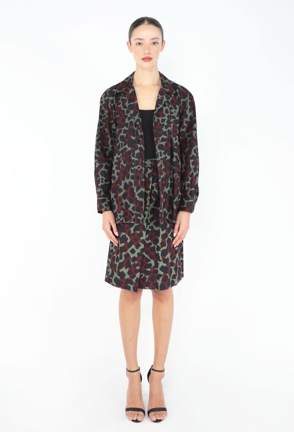 Saint Laurent '80s Camouflage Printed Ensemble - 4