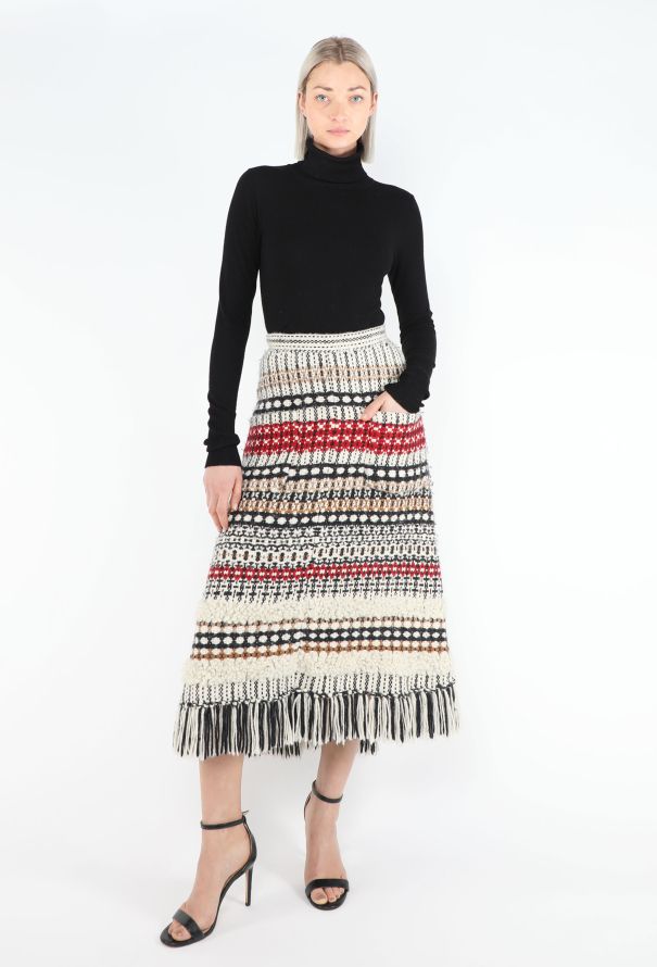 Chanel Pre-Fall 2014 Paris-Dallas Fringe Skirt - 4