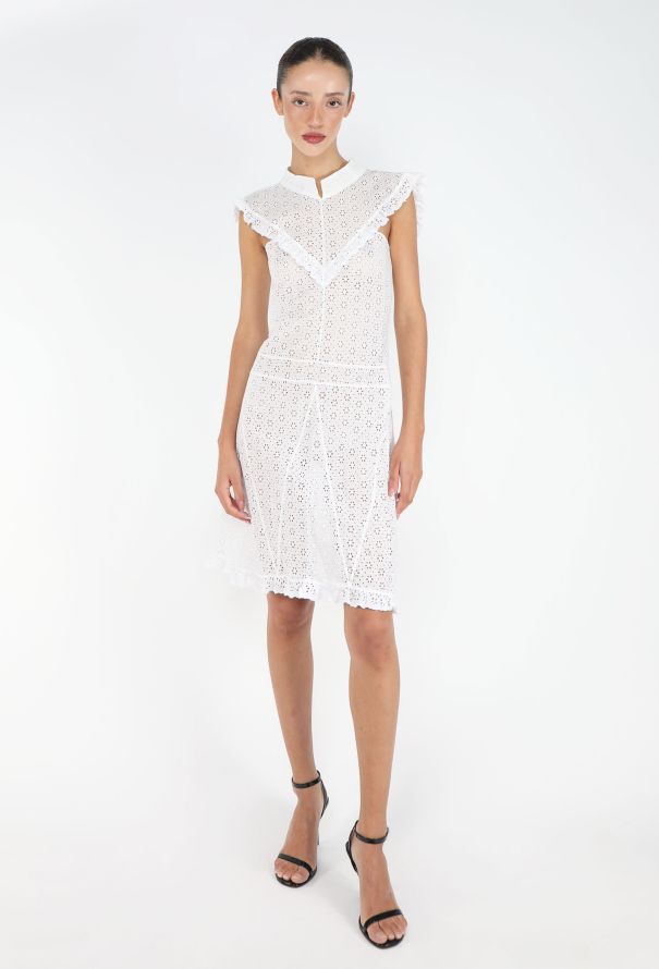 Chanel S/S 2001 Broderie Anglaise Day Dress - 1