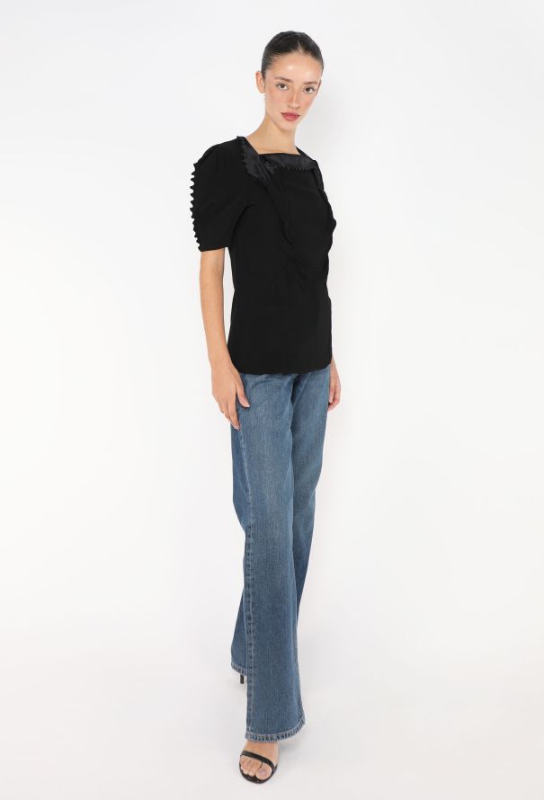 Prada S/S 2025 Cady Serrated Top - 4