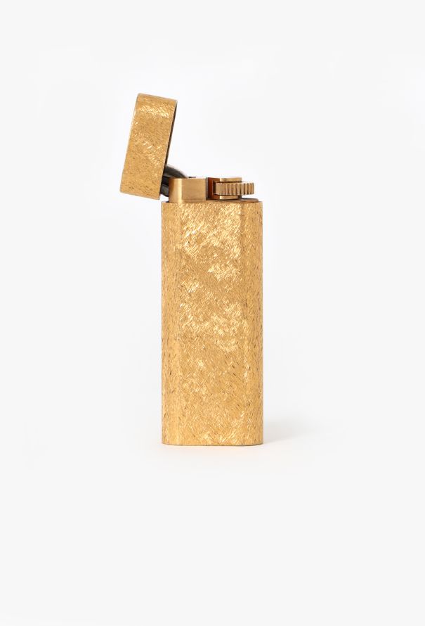 Cartier Vintage Gold Plated Brut Lighter - 1