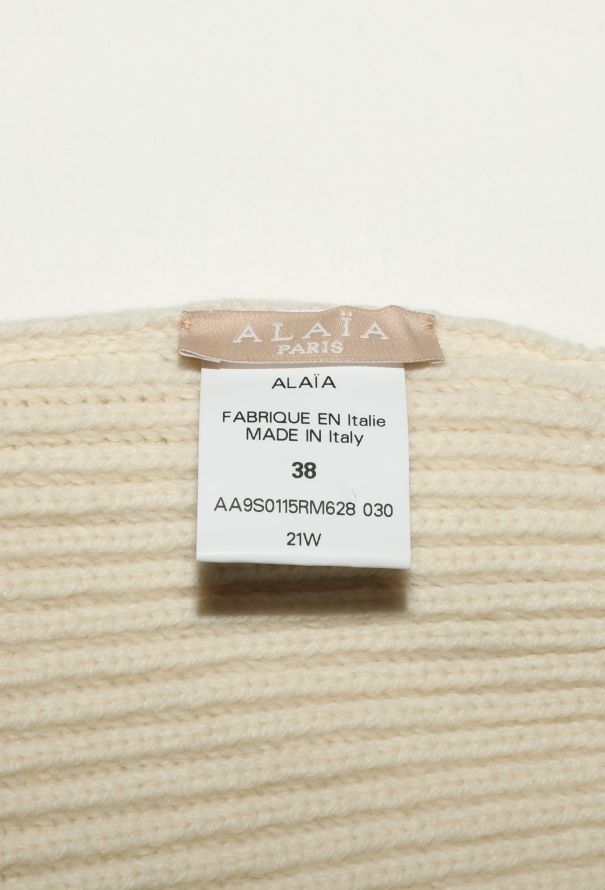 Alaïa F/W 2021 Ribbed Zip Cropped Sweater - 6