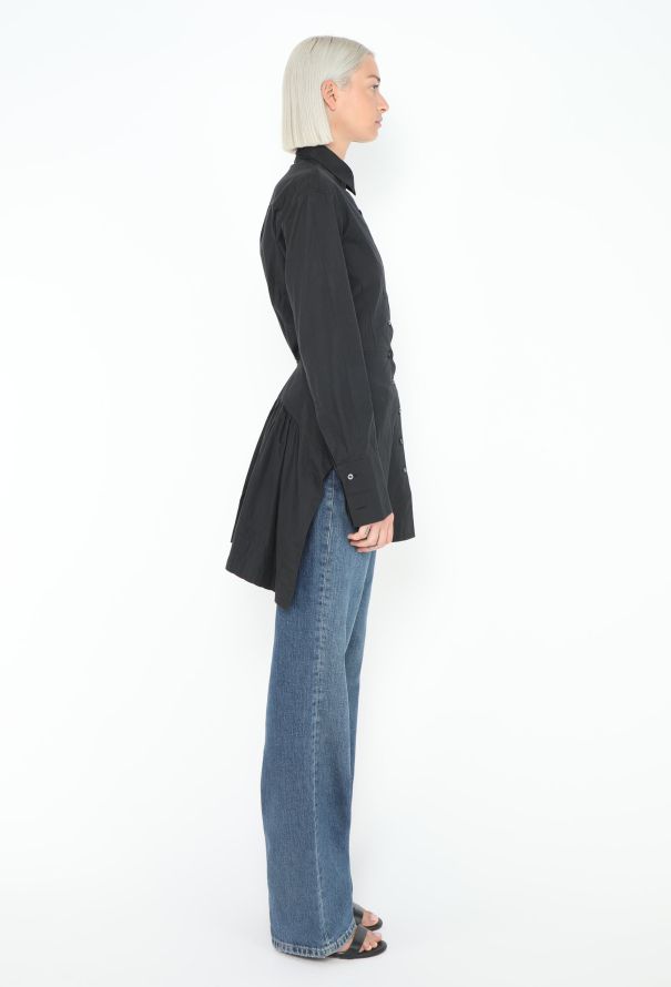 Alaïa Couture 2003 Fluted Peplum Shirt - 2