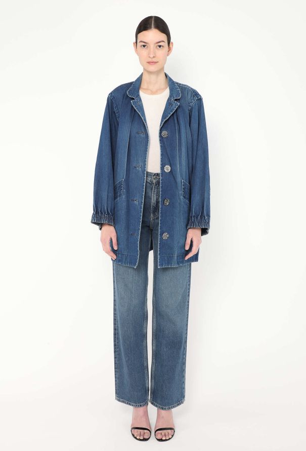 Saint Laurent Late 1960s Oversized Denim Jacket - 1