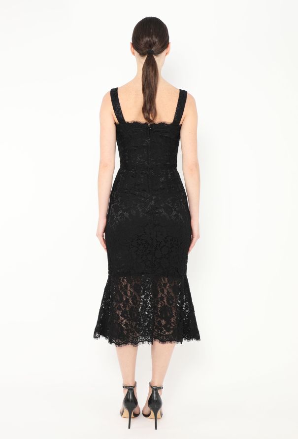 Dolce & Gabbana '90s Fluted Lace Dress - 3