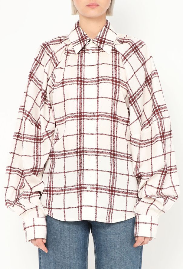 Bottega Veneta 2023 Plaid Silk Shirt - 4 Bottega Veneta 2023 Plaid Silk Shirt - 4