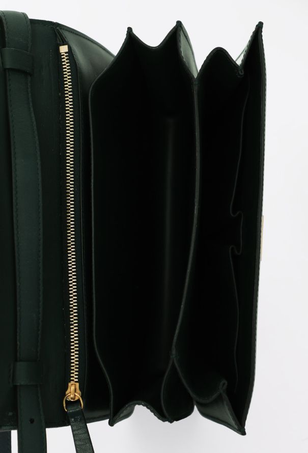 Céline Dark Green Classic Box Bag - 11