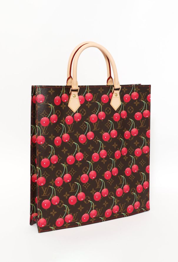 WGACA Louis Vuitton Brown Murakami Cherry Sac Plat - Brown / Red – Kith
