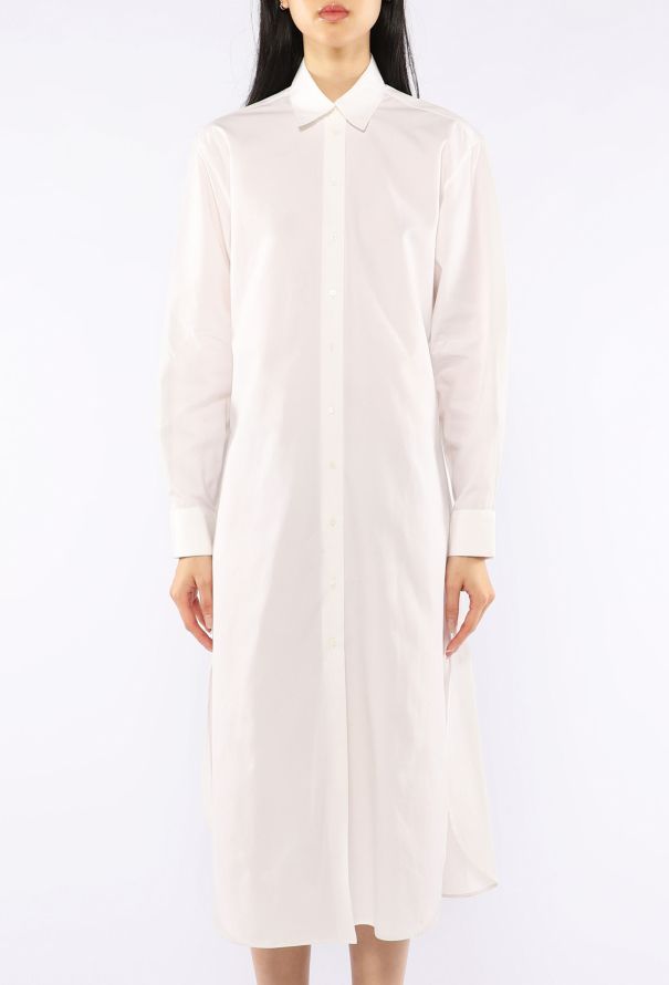 Alaïa Cotton Poplin Shirt Dress - 5